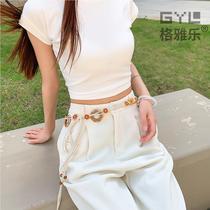 Woven belt for women high-end retro accessories skirt ethnic style waist rope fashionable and versatile jeans