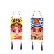 Peking Opera Facial Makeup DIY Handmade Children's Chinese Style Painting Wooden Hanging Ornaments Kindergarten School Parent-Child Activity Toys