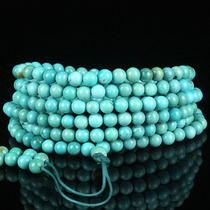 Original ore high porcelain high blue turquoise 216 prayer beads bracelet diameter 4mm