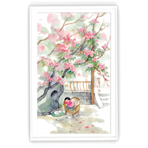 (New Product Picks Up) Popularité Illustrator Belly Dudu Dream Flowers Fall cozy décoration édition limitée peinture