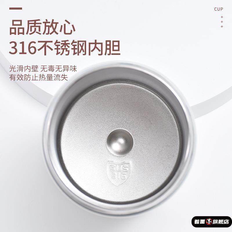 316 Stainless Steel High-Quality Large-Capacity Double-Drink Straw Cup for Girls, Outdoor Portable Insulated Cup