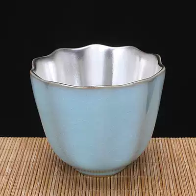 Ruyao Tianqing Master Cup gilt silver craft master section Handmade by Henan Arts and crafts Master Wang Zhenyu