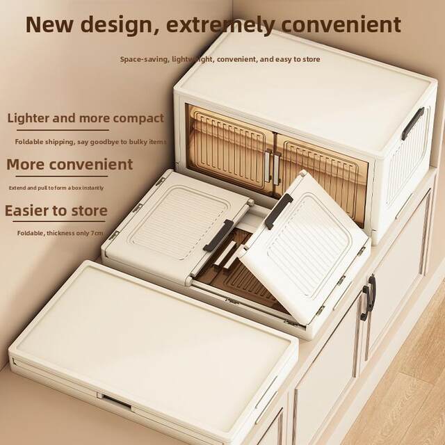 Thickened Snack Storage Rack Cabinet for Home Kitchen, Movable Storage Cabinet for Living Room, Foldable Floor Storage Cabinet, Bed Sheet Storage Cart