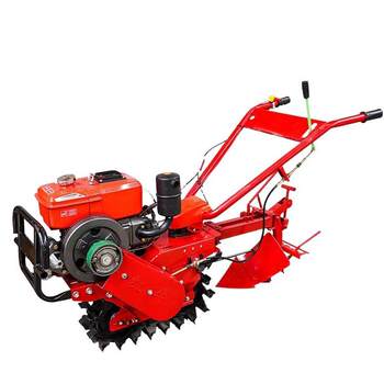 Effect garden greenhouse small chain track micro tiller hand-held tiller tiller corn field mountain weeder