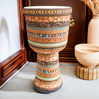 山羊皮非洲鼓8寸9寸10寸儿童免调音厂家乐器手鼓免调音初学者