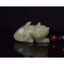 HTY31162 Hotan Yellow Jade Auspicious Beast