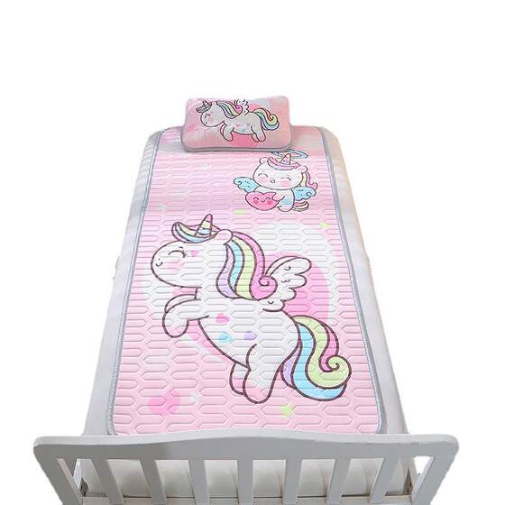 Baby Cooling Mat Manufacturer Direct Sales New Model Children's Latex Two-Piece Set Summer Kindergarten Baby Cartoon Style Soft Mat