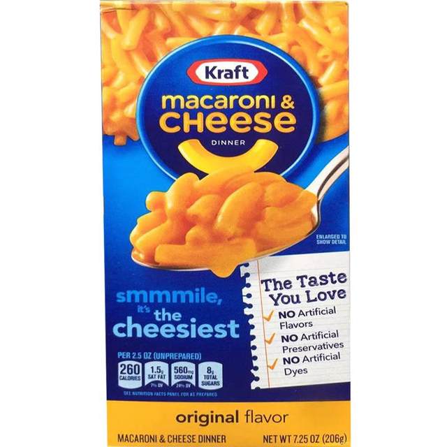 Kraft Orginal Macaroni/Cheese DinnerKraft Cheese Flavor Macaroni Kids