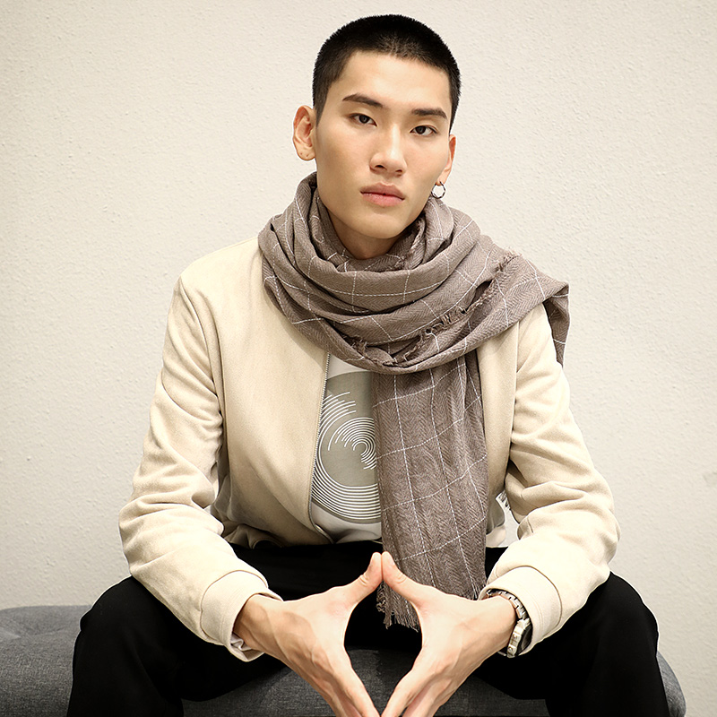 Nome Nomi autumn winter and autumn and elegant color woven scarf men and women keep warm around neck shawl gift