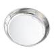 Stainless Steel Plate, Large Round Plate, Flat-Bottomed Deep Plate Tray, Extra-Large Hotel Restaurant Rice Roll Tray, Rice Plate