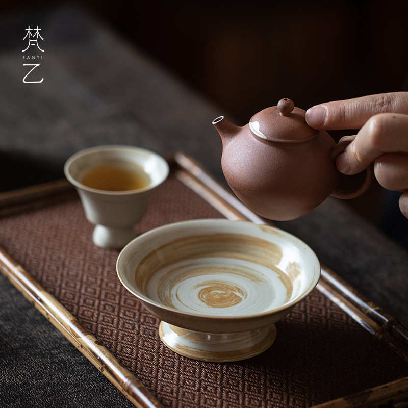 Fan Yi Rijiri Fine Ceramic Powder Inspiring Gaozu Dry Brewing Pot Pot Harvest Fruit Snacks Fruit Snacks Kung Fu Tea Set Accessories