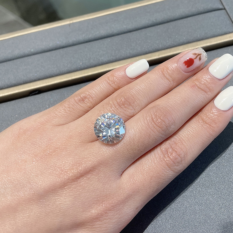 Xianhechang Collection Grade Gia Certified Genuine Natural Diamond 10.00 Carats, Color D, Clarity Fl, 3Ex, Non-Fluorescent