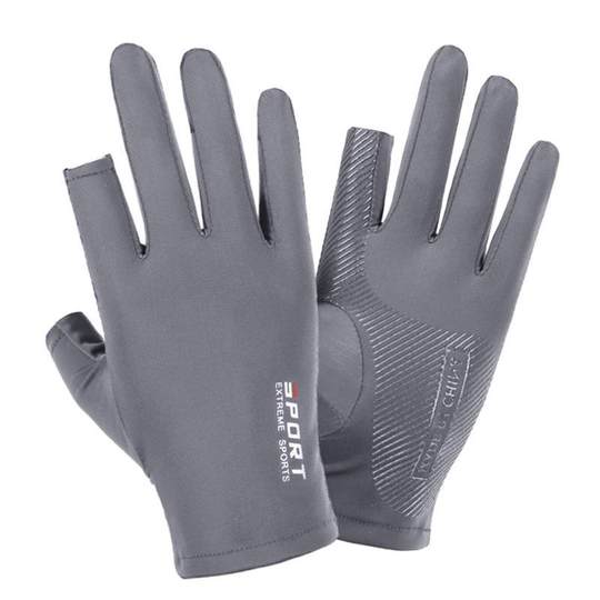 Motorcycle Gloves with Inner Lining, Suitable for Men and Women in Summer, Ice Silk, Cool Feeling, Anti-Dirt, Sun Protection, Cycling Sports, High Elasticity and Comfort