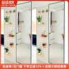 Carpenter's Uncle Entrance Hole Hole Panel Mirror Integrated Combination Simple Wooden Nordic Storage Rack