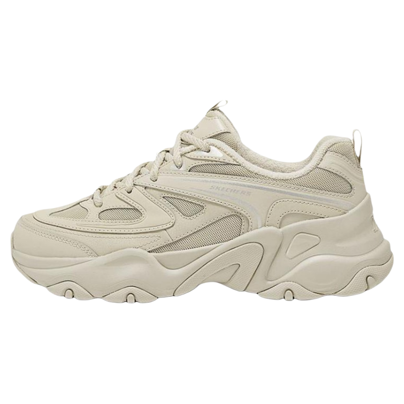 【CUS】 Skechers/斯凯奇 老爹鞋 低帮 织物牛剖层革 支撑增高 女