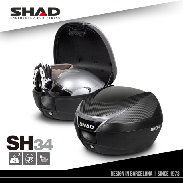 SHAD Xiade Motorcycle Back Seat Pack Trunk Trunk Pedal Electric Vehicle General Storage Box Toolbox SH34