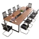 Bàn ghế văn phòng hội nghị bàn dài đơn giản 7 hiện đại hình chữ nhật dải bàn nhân viên đào tạo đàm phán bàn ghế kết hợp - Nội thất văn phòng ghế giám đốc giá rẻ