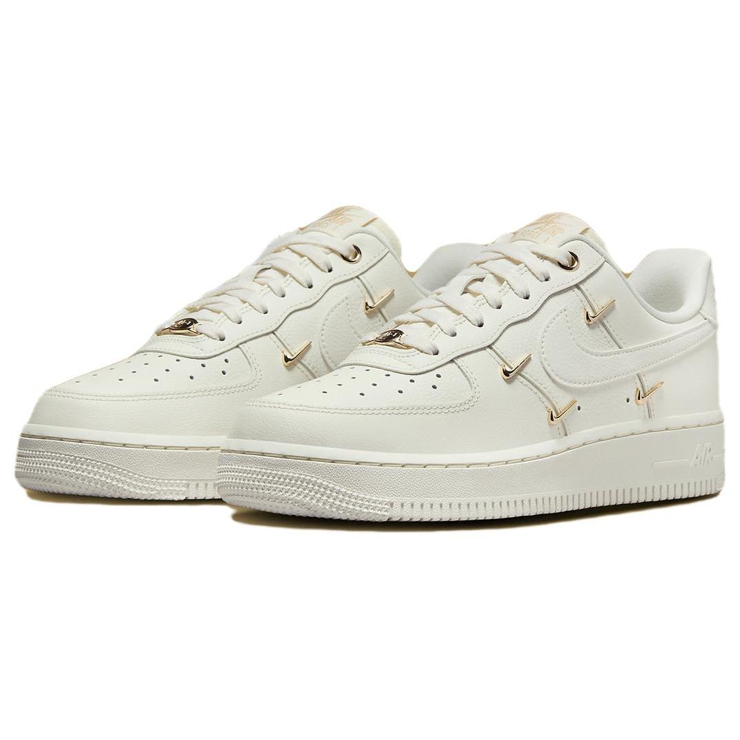 【荐】Nike/耐克Air Force 1 Mini Gold 板鞋女款白金FV3654-111