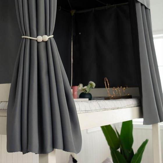 大学生宿舍床帘学生加厚物理遮光帘子寝室上铺男下铺女蚊帐一体