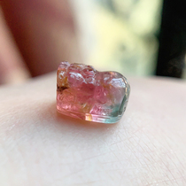 Brand new watermelon tourmaline Pixiu length 10 5 width 7 3 thickness 6 3 weight 1 1g candy rainbow carving Pichu No. 17