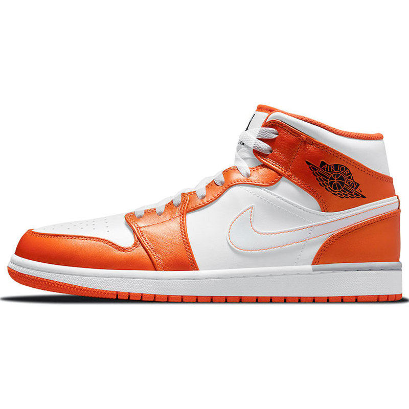 Jordan Air Jordan 1 mid se "white/orange" 小扣碎 中帮,运动鞋new,篮球鞋,淘宝优惠券,粉丝福利购,淘宝优惠卷