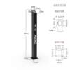Attendance access control column face recognition temperature measurement detection installation pole face department machine ban punch card system gate machine