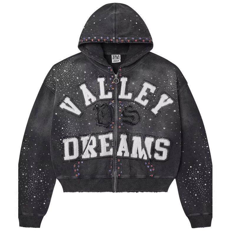 newvalley sport dept streetwear vintage washed hoodie y2k