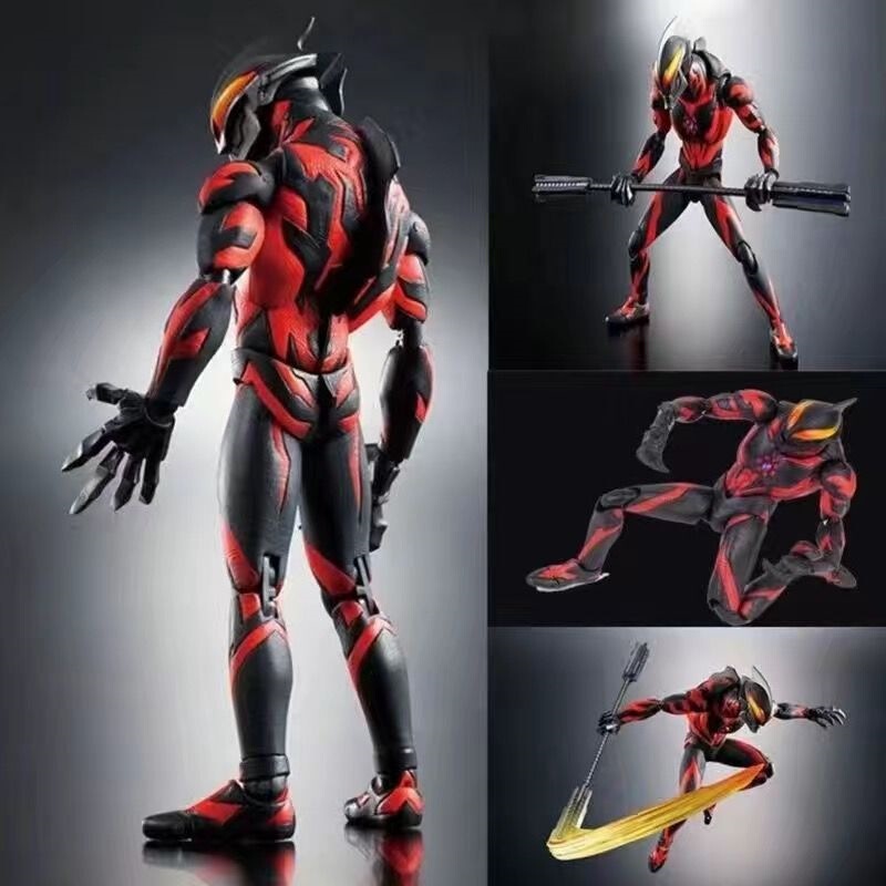 Ultimate Belial Ultraman Toy Multi-Joint Movable Gold Zero Blazer Transforming Action Figure Gift for Boys
