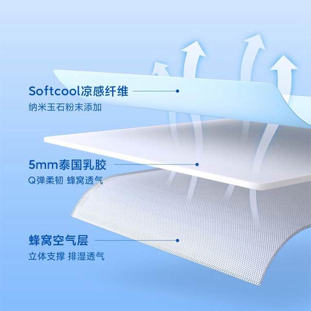 8h washing natural latex cool mat summer ice silk three-piece set cool bed sheet mat student home air conditioning soft mat