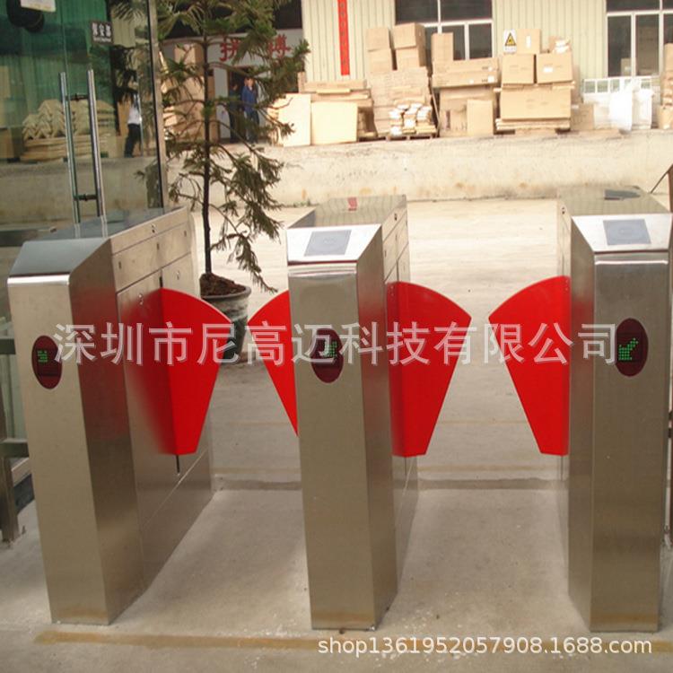 Supply of one-way induction stainless steel wing gate machine, enterprise entry and exit face recognition attendance wing gate, community wing gate