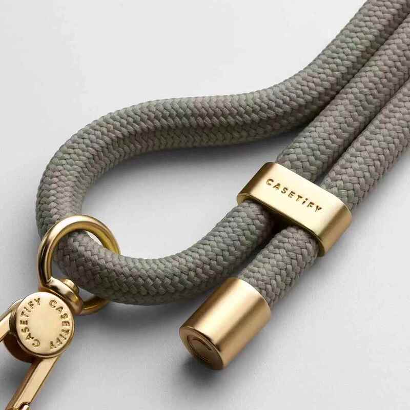 Caseti Solid Color Woven Phone Lanyard Crossbody Strap Neck Strap Single Shoulder Crossbody Strap Style