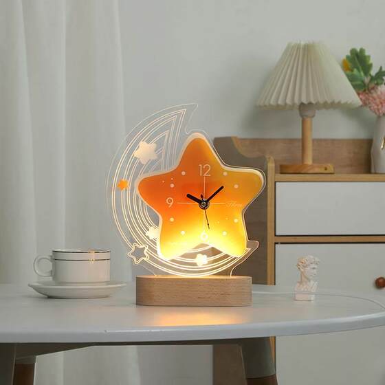 Creative and Stylish Desktop Clock, Silent Decorative Table Clock, Modern Minimalist Ornament Clock