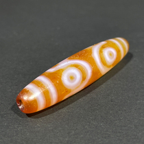 Tibetan pure seven-eyed Buddha beads red flesh agate pendant highly oily old patina weathered grain toy collection AC2105