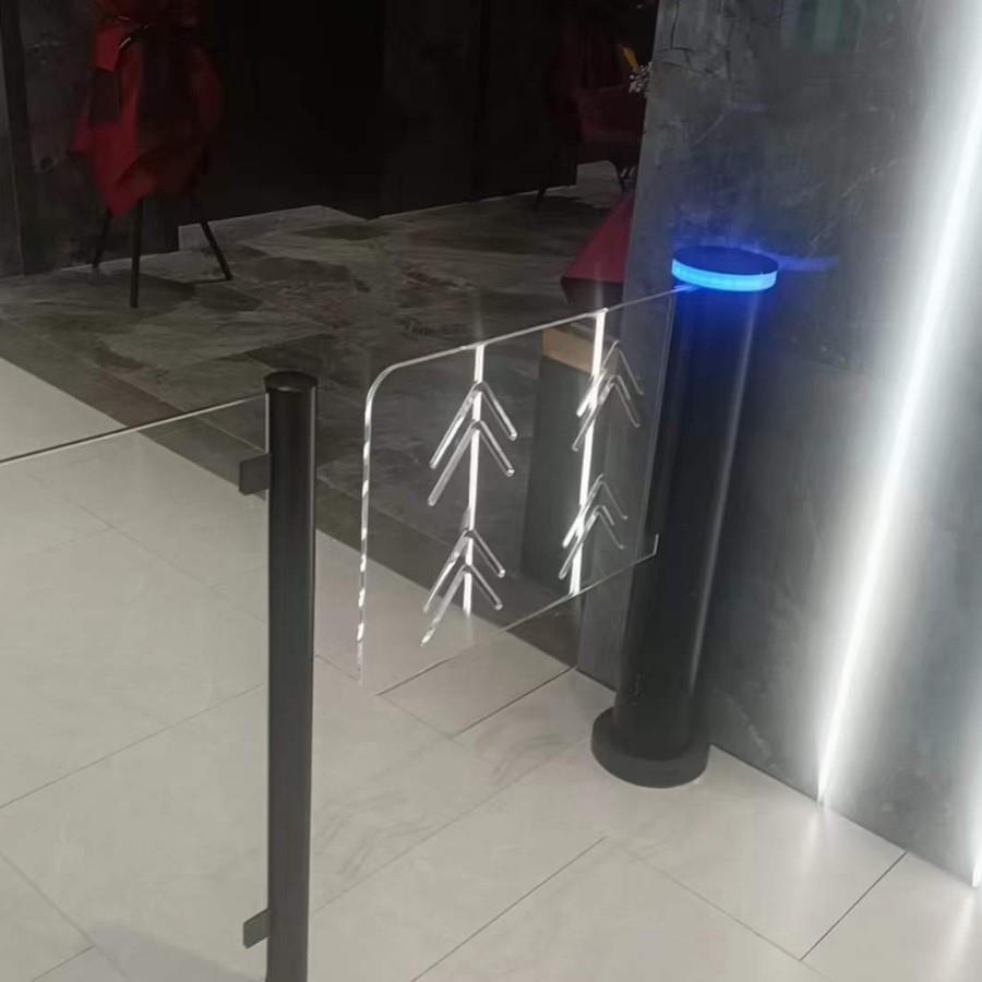 Face recognition vertical swing gate factory attendance gate office building visitor scanning gate intelligent access control system door