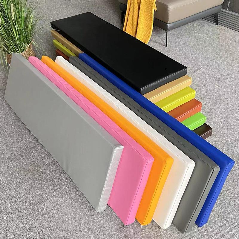 Customized leather seat cushion PU leather sponge cushion card seat bay window cushion dining chair sofa non-slip bench outdoor waterproof chair cushion