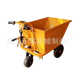 Flatbed truck Electric hand trolley Multifunctional construction site breeding factory tool turntable three-wheel hand push ash bucket truck