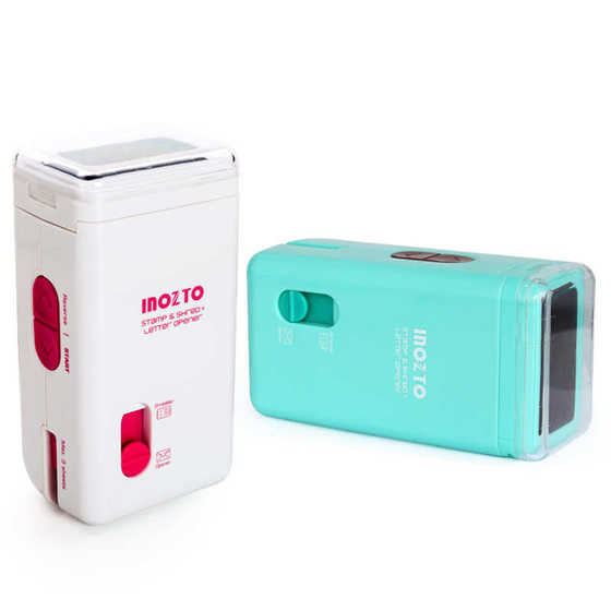 inozto便携碎纸机三合一多功能电动隐私保密文件粉碎机迷你开信器