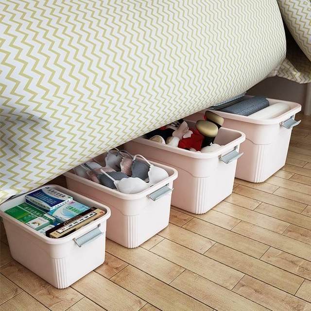 Small box box clothes sorting plastic storage student dormitory basket covered household boxes miscellaneous storage toys snacks