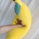 Banana-Shaped Long Pillow for Sleeping, Plush Toy Pillow, Large Doll for Bed, Cute and Super Soft