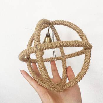 Parrot toy chewing exquisite ball ring hemp rope bird toy ring swing pet toy bird chewing supplies