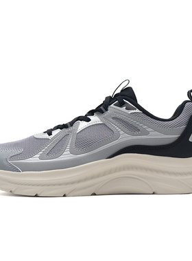 XTEP/特步SPEED TB低帮休闲跑步鞋男款灰色876319110110青木灰/黑