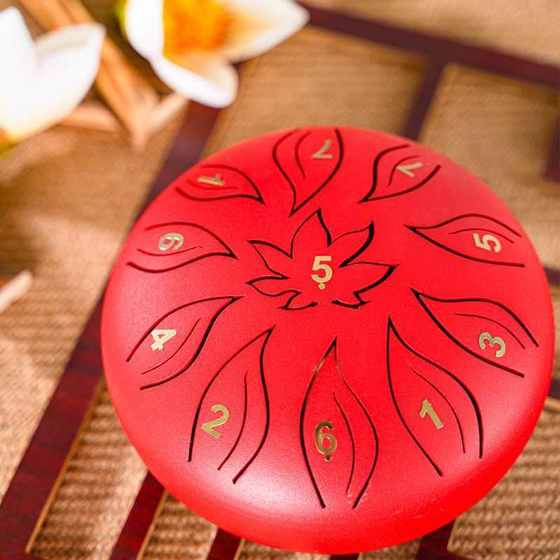 6寸11音空灵鼓钢舌鼓色空忘忧无忧便携式手碟鼓儿童启蒙乐器初学