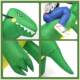 Children's Dinosaur Inflatable Costume, Kids and Adults Halloween Costume, Dinosaur Ride-On Cartoon Funny Performance Costume