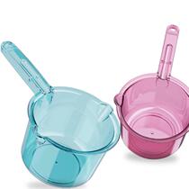 Household water spoon kitchen ladle food grade plastic deepened long handle water ladle small water rinse head ladle water spoon