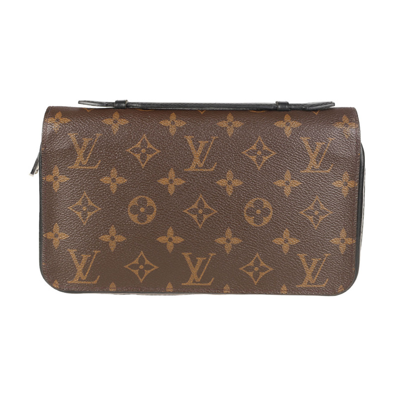 [9.5 New] Louis Vuitton Lv Men's Clutch Bag Monogram Zipper Wallet Card Holder Long Wallet