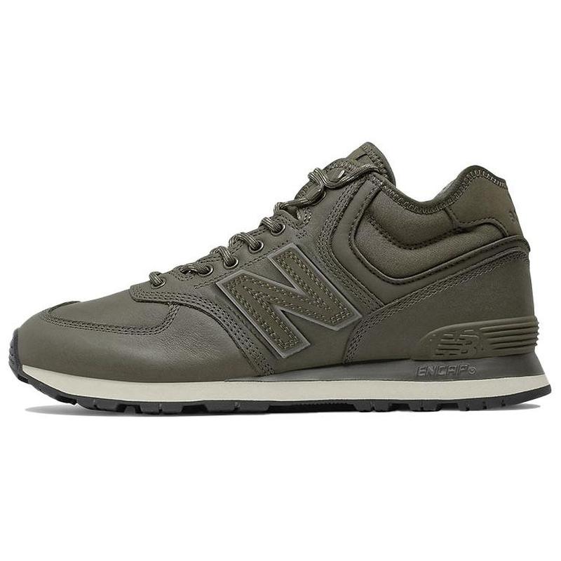 New Balance 574系列 休闲 中帮跑步鞋 男款 橄榄绿