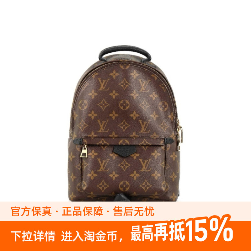 9.9/9.5 New Lv/Louis Vuitton Palm Springs Women's Small Canvas and Leather Backpack