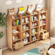 Solid wood children's bookshelf household floor-standing storage shelf against the wall children's toy bookshelf combination storage display bookcase