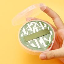 100 points XL powder puff storage box empty box transparent dustproof portable marshmallow air cushion water drop shaped cpb powder puff box