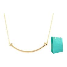 9.9/9.5新TIFFANY & CO.蒂芙尼 笑脸吊坠 18k金 项链 女款 金色